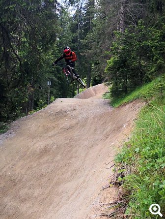 Mountainbike im Einsatz